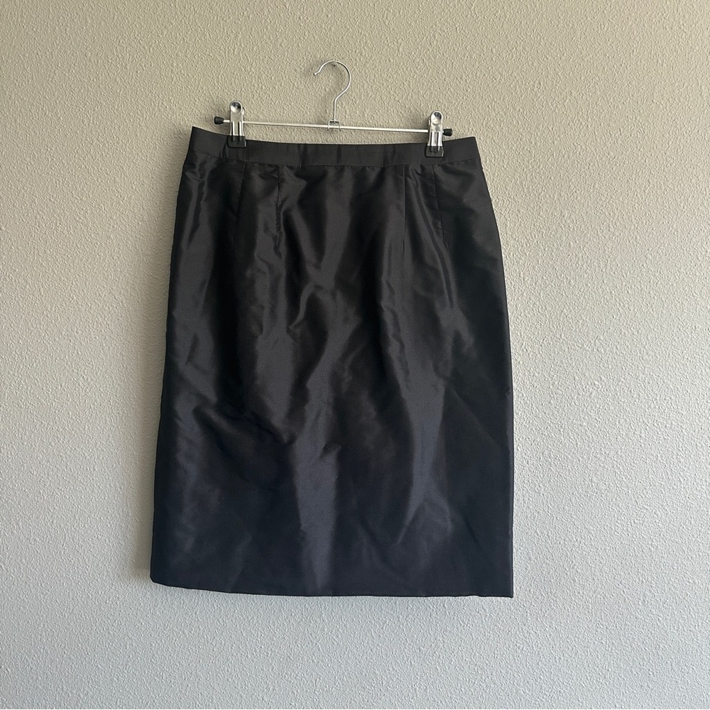 Marisa Baratelli Silk Black Pencil Skirt 6